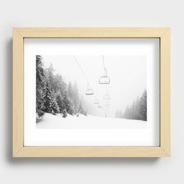 Ski Gondolas , Ski Lift Recessed Framed Print