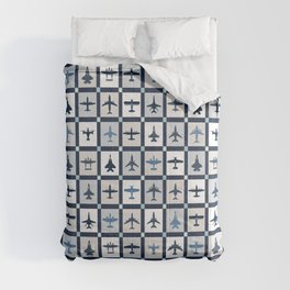 Quilt Squares Air Force Aircraft Comforter