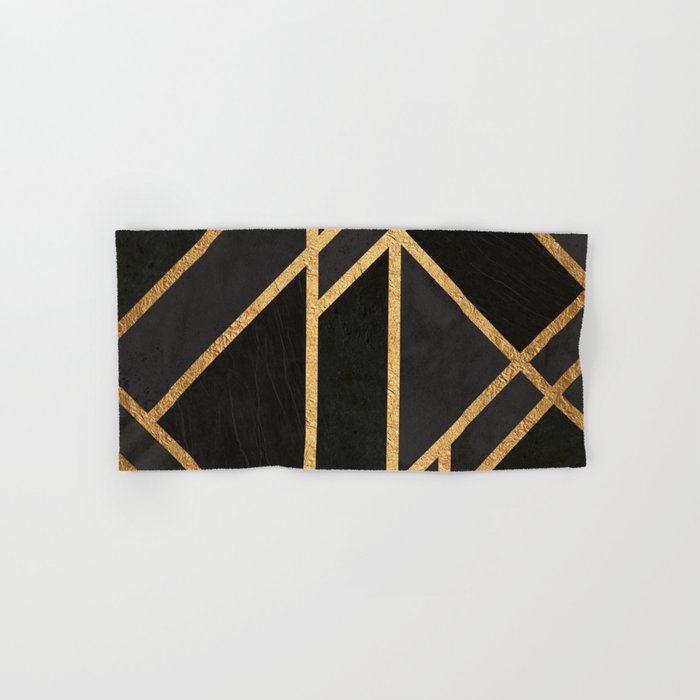 Urban Black Art Deco Hand & Bath Towel