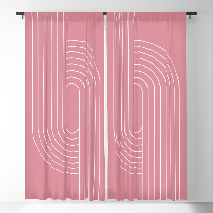Oval Lines Abstract VI Blackout Curtain