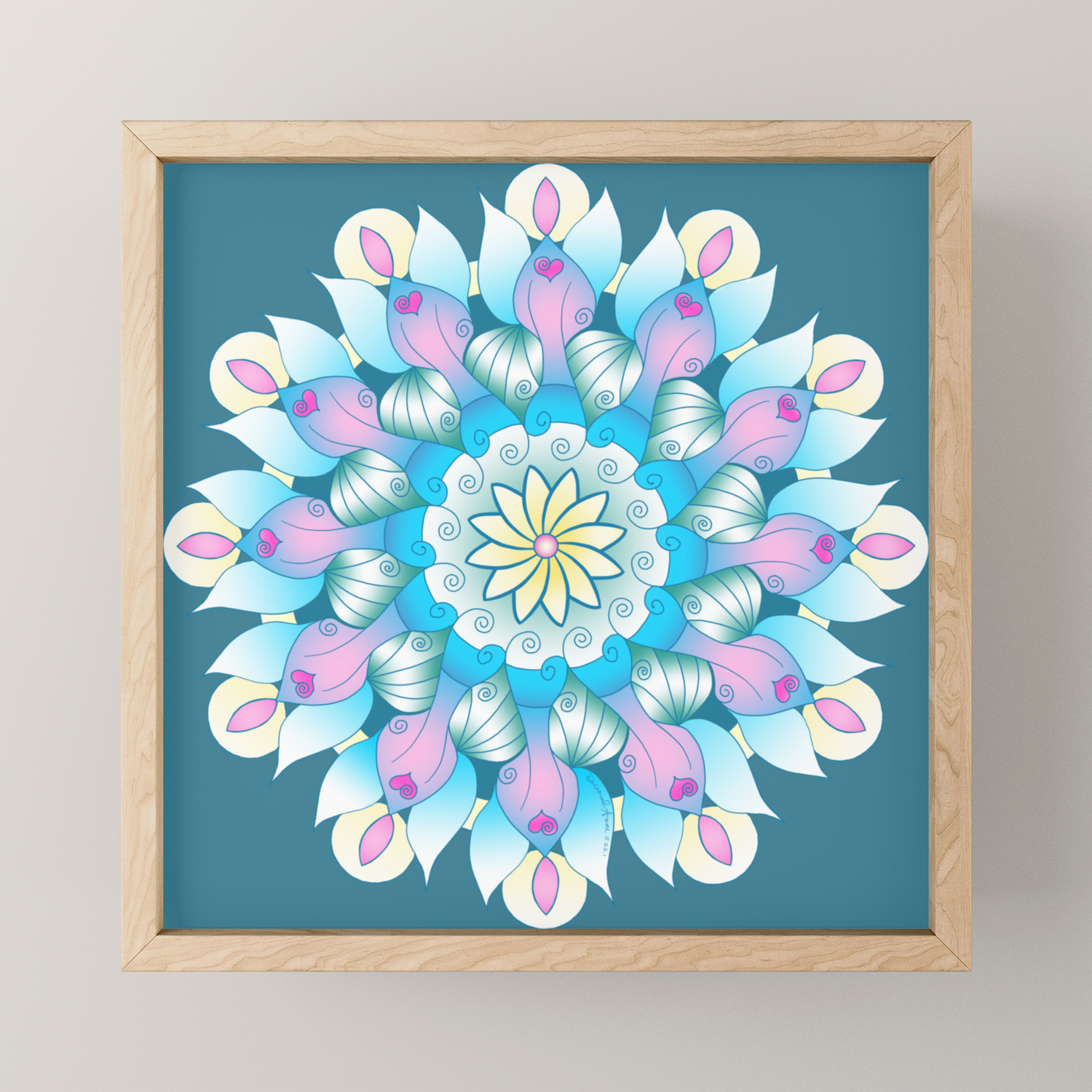 Angels Among Us Mandala Framed Mini Art Print By Deboranne Society6