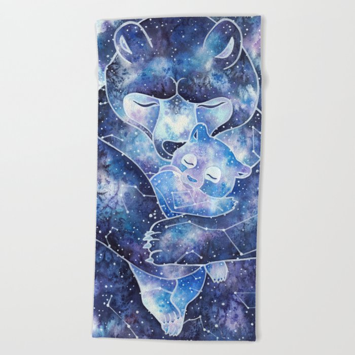 Ursa Major And Ursa Minor Beach Towel By Notadinotte Society6