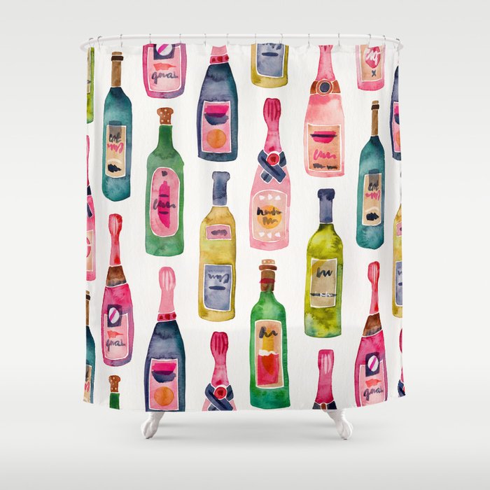 Champagne Collection Shower Curtain