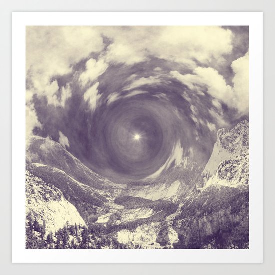 Embrace of the Tempest Heart Art Print