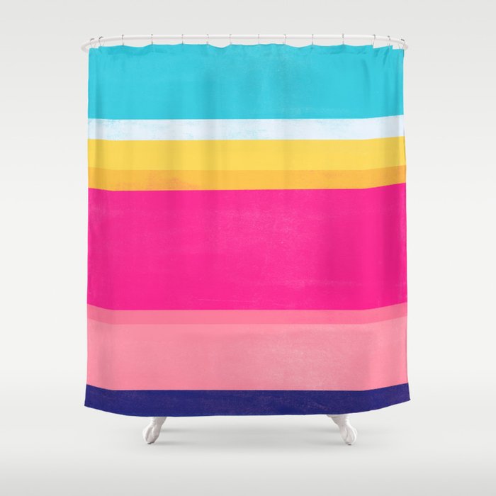 stripe study 7 Shower Curtain