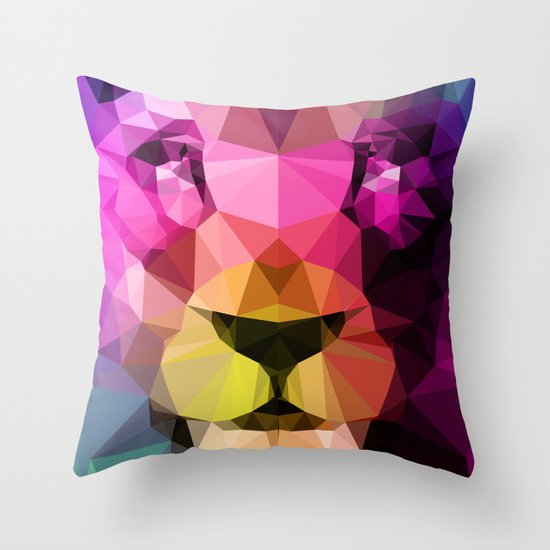 Wild Neon 01a. Throw Pillow