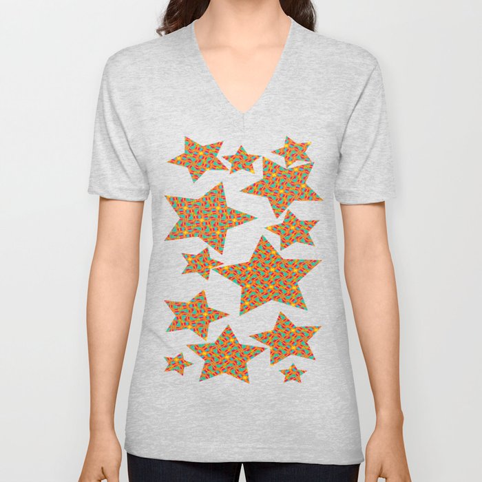 Among the Stars V Neck T Shirt