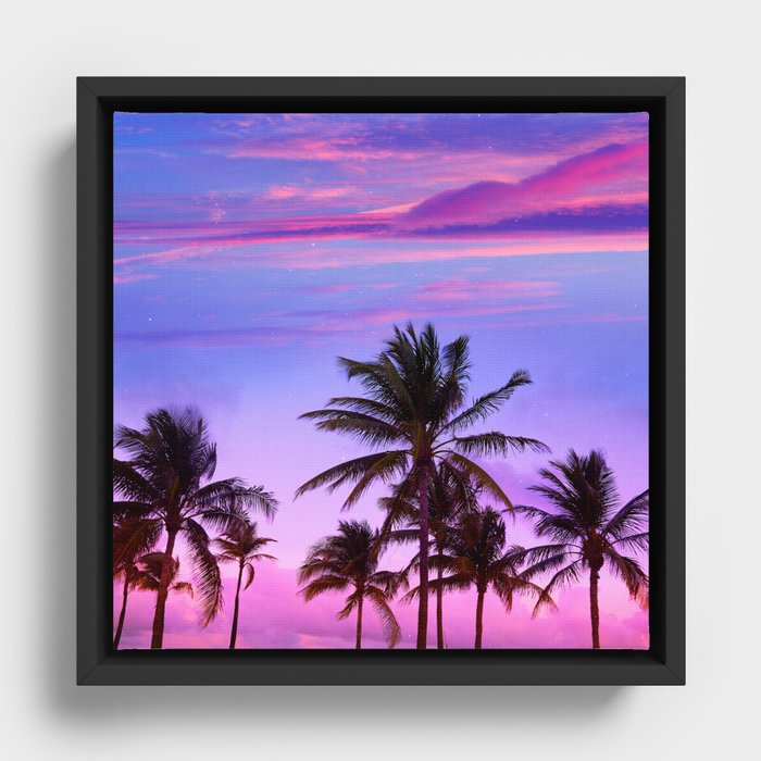 Purple Dreams Framed Canvas