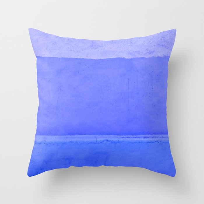Blue City of Chefchaouen in Morocco Throw Pillow
