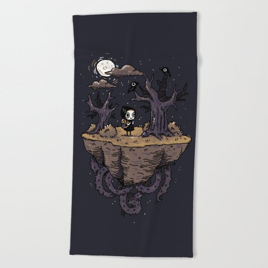 Dark Wood Beach Towel