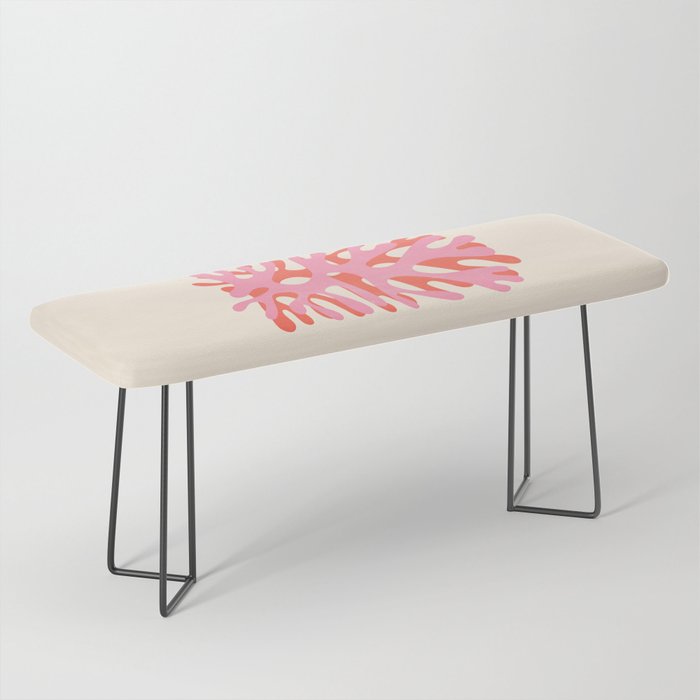 Sea Leaf: Matisse Collage Peach Edition Bench