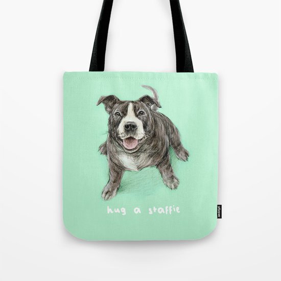 Hug a Staffie Tote Bag