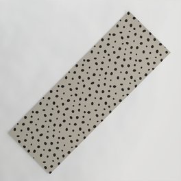 Hand-Drawn Dots – Cream Yoga Mat