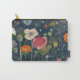 Flower Jungle Carry-All Pouch