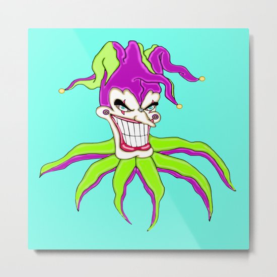 Jester Clown Metal Print