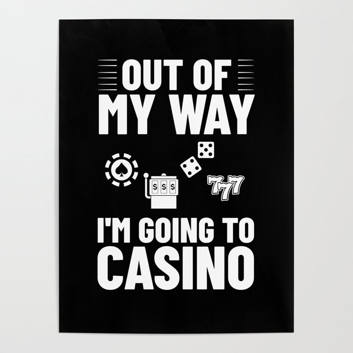 Casino Slot Machine Game Chips Card Player Poster