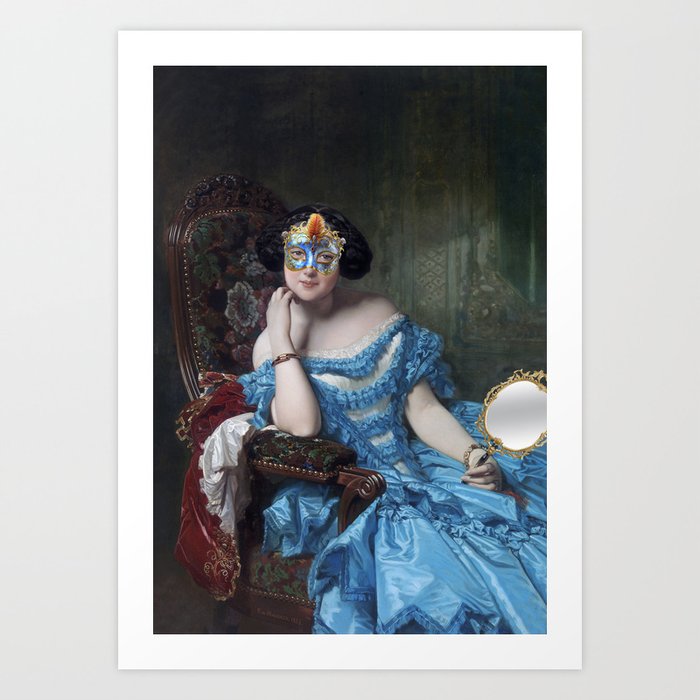 So Posh Masquerade  Art Print