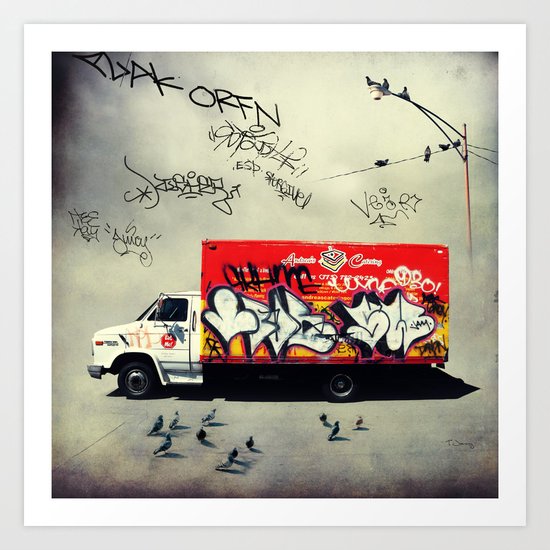 Andrea's Catering Truck Art Print