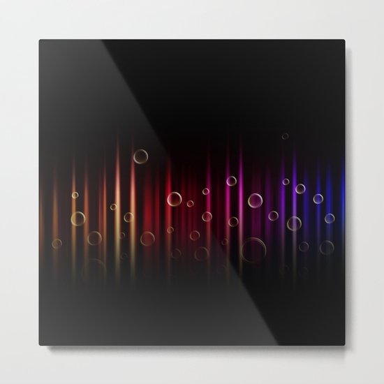 Bubbles and colors Metal Print