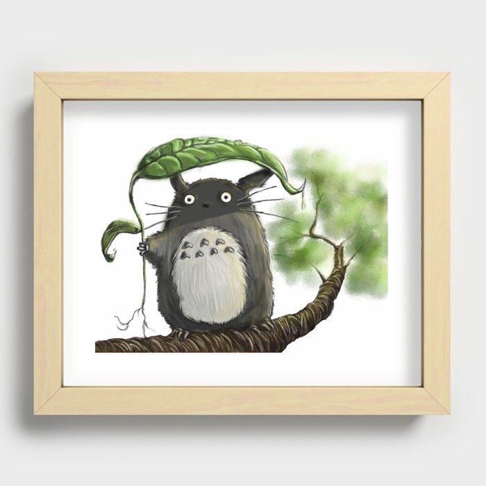 Totoro  Recessed Framed Print