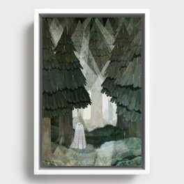 Pine Forest Clearing Framed Canvas