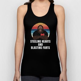Bigfoot Sunset Stealing Hearts And Blasting Farts Unisex Tank Top