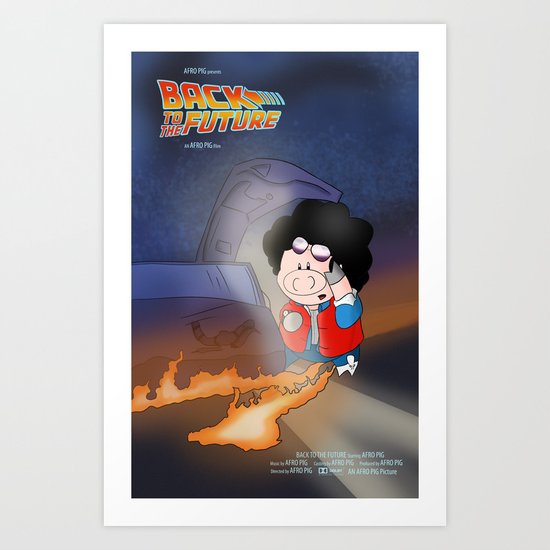 Back to the Future Art Print