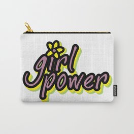 Girl Power, Flower, Girly design, Girls t shirt,, Carry-All Pouch