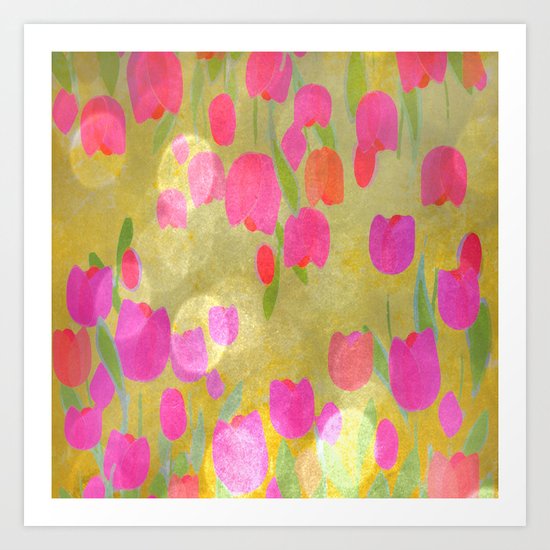 Tulips Love Art Print