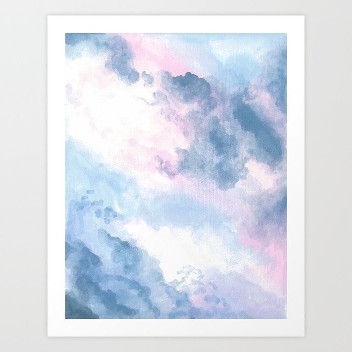 Blue & Pink Skies Art Print