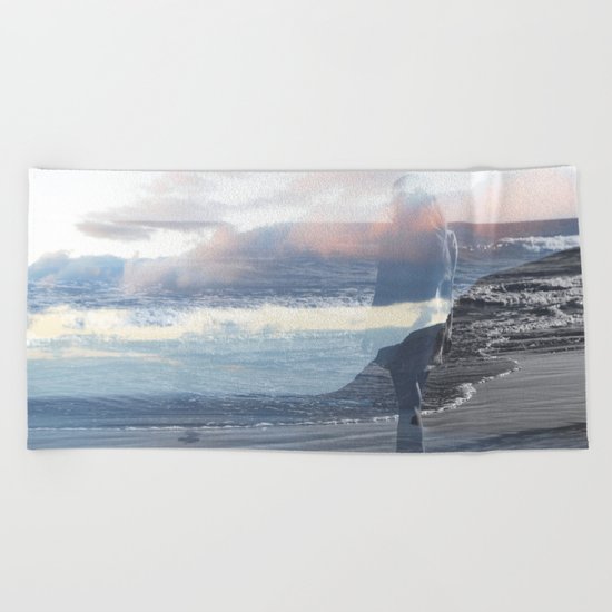 Into the Wave Beach Towel
