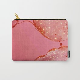 Light pink Background with Gold Details Carry-All Pouch