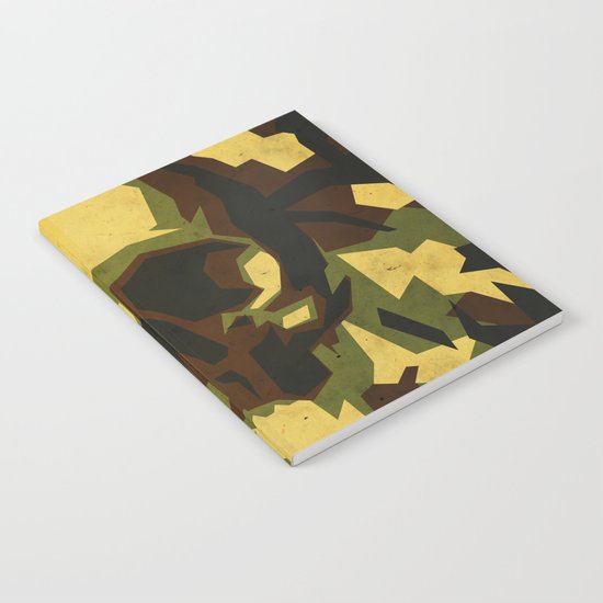 Camouflage skull Notebook