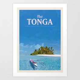 Visit Tonga Art Print