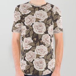 A Realm Of Roses - Dark Academia All Over Graphic Tee