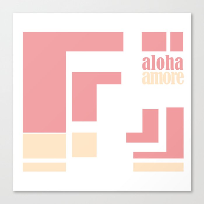 Aloha amore! Canvas Print