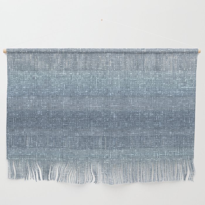 faded shibori blue architectural glass texture look Wall Hanging