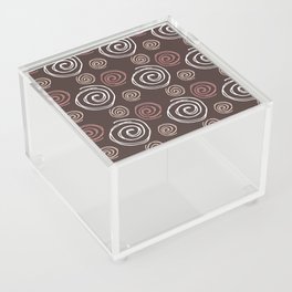 Twirly Swirly Brown Acrylic Box