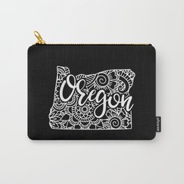 Oregon State Mandala USA America Pretty Floral Carry-All Pouch