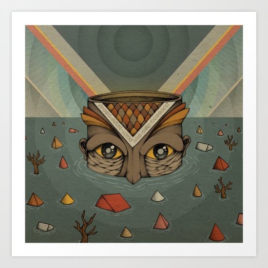 Eight Feet Beneath The Surface Art Print