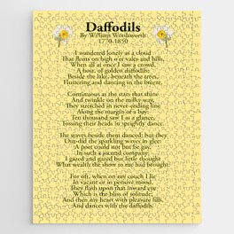 Daffodils. By William Wordsworth 1770-1850. Jigsaw Puzzle
