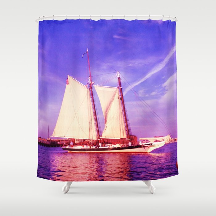Majestic Sailboat Shower Curtain