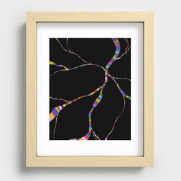 Colorful Connection Abstract Shapes Recessed Framed Print