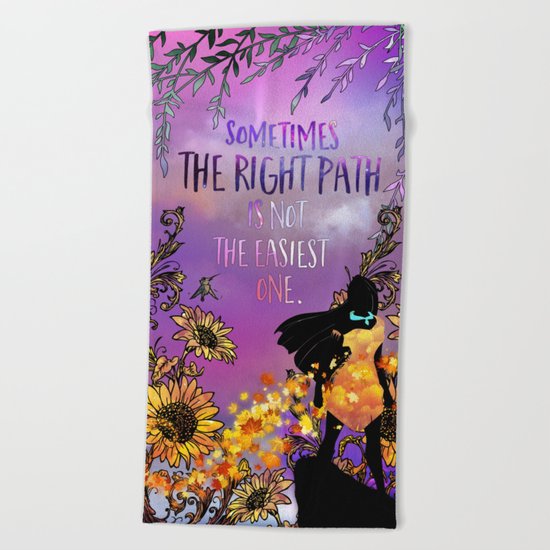 The Right Path Beach Towel