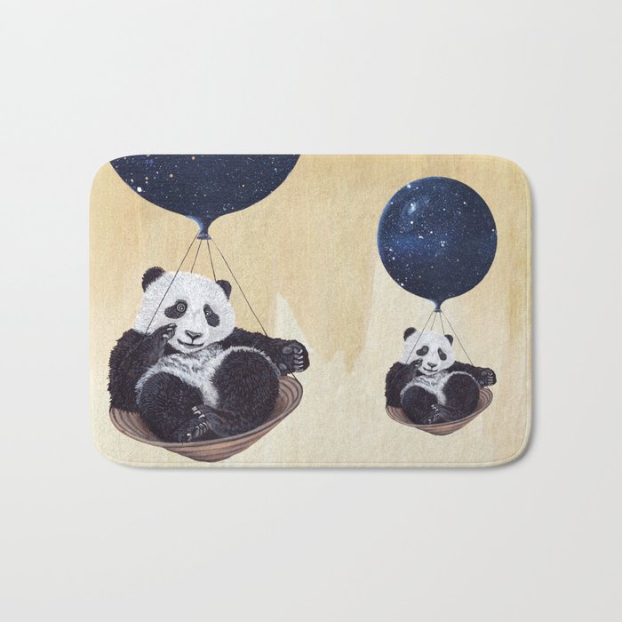 Panda in space Bath Mat