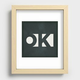 OK 7 Recessed Framed Print