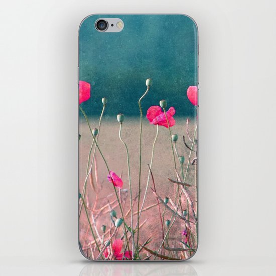 pink poppy iPhone & iPod Skin