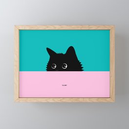 Kitty Cute Framed Mini Art Print