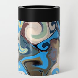 Vintage Color Abstract Art Print - Modern Home Decor Can Cooler