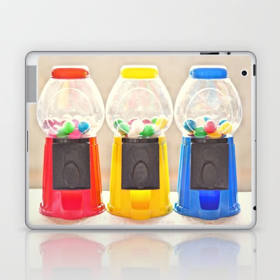 Bubble Gum in Primary Laptop & iPad Skin